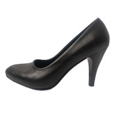 کفش پاشنهدار زنانه مدل پاشنه باریک ساده چرمی